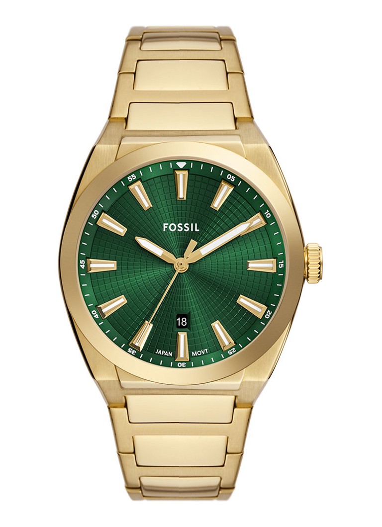 Fossil Heren Everett horloge FS6090 in de kleur Goud