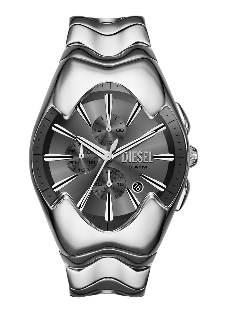 Diesel Heren Mercurial horloge DZ4683 in de kleur Zilver