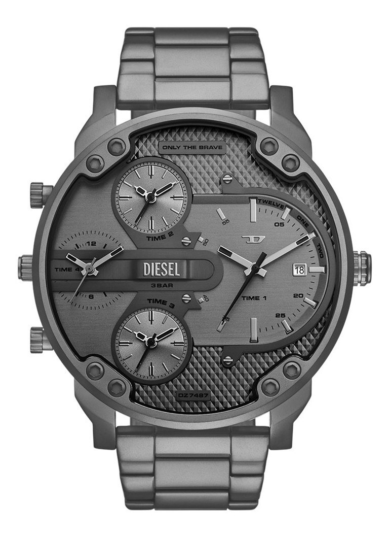 Diesel Heren Mr, Daddy Slim horloge DZ7487 in de kleur Zilver