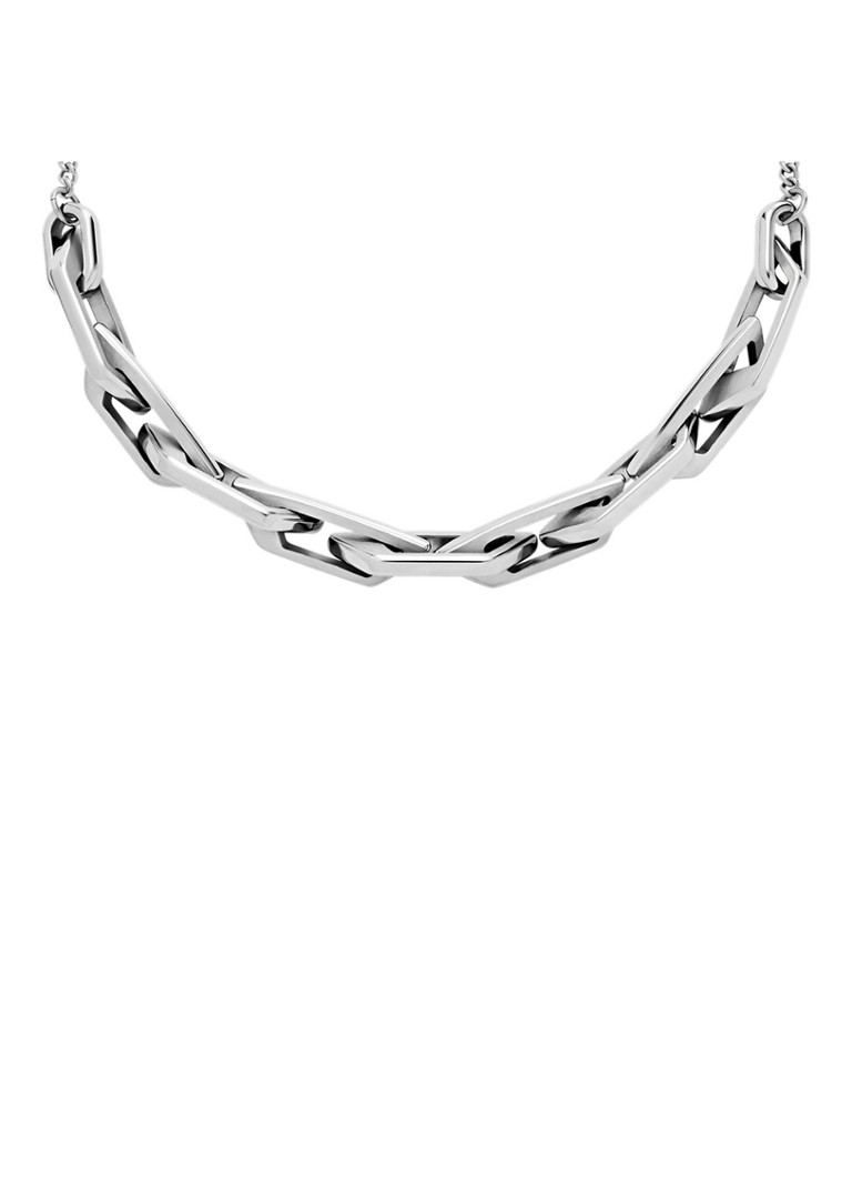 Diesel Dames Ketting DX1578040 in de kleur Zilver