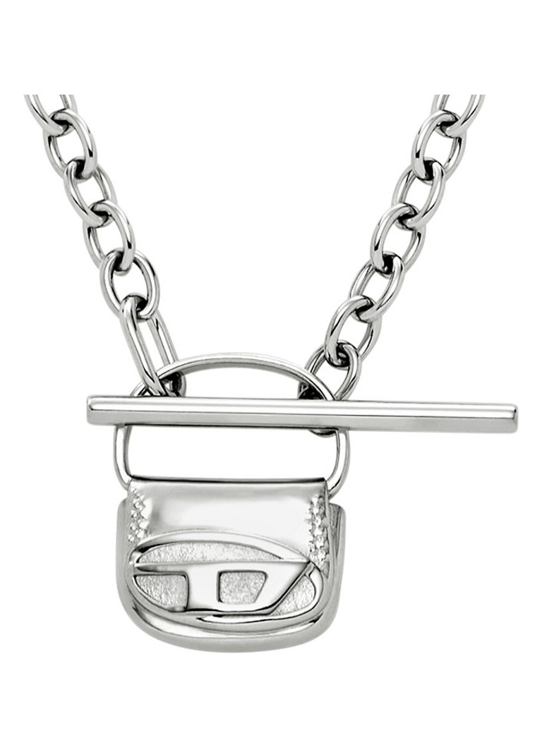 Diesel Dames Ketting met hanger DX1593040 in de kleur Zilver