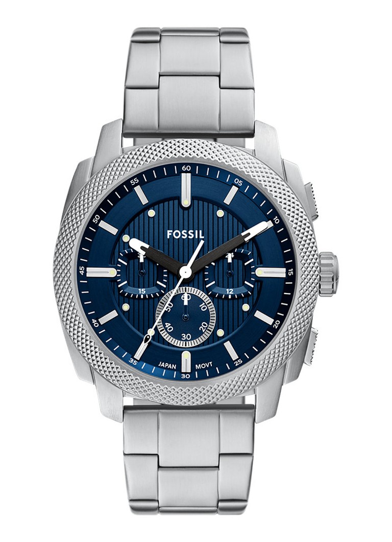 Fossil Heren Machine horloge FS6096 in de kleur Zilver