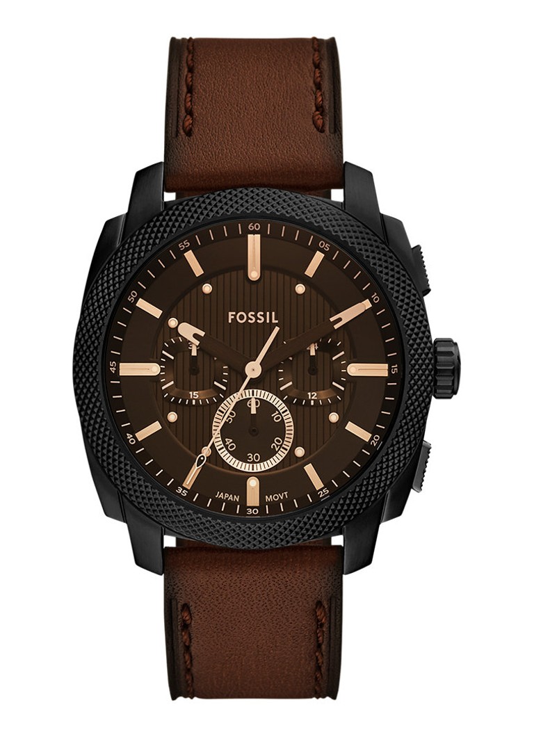 Fossil Heren Machine horloge FS6101 in de kleur Zwart