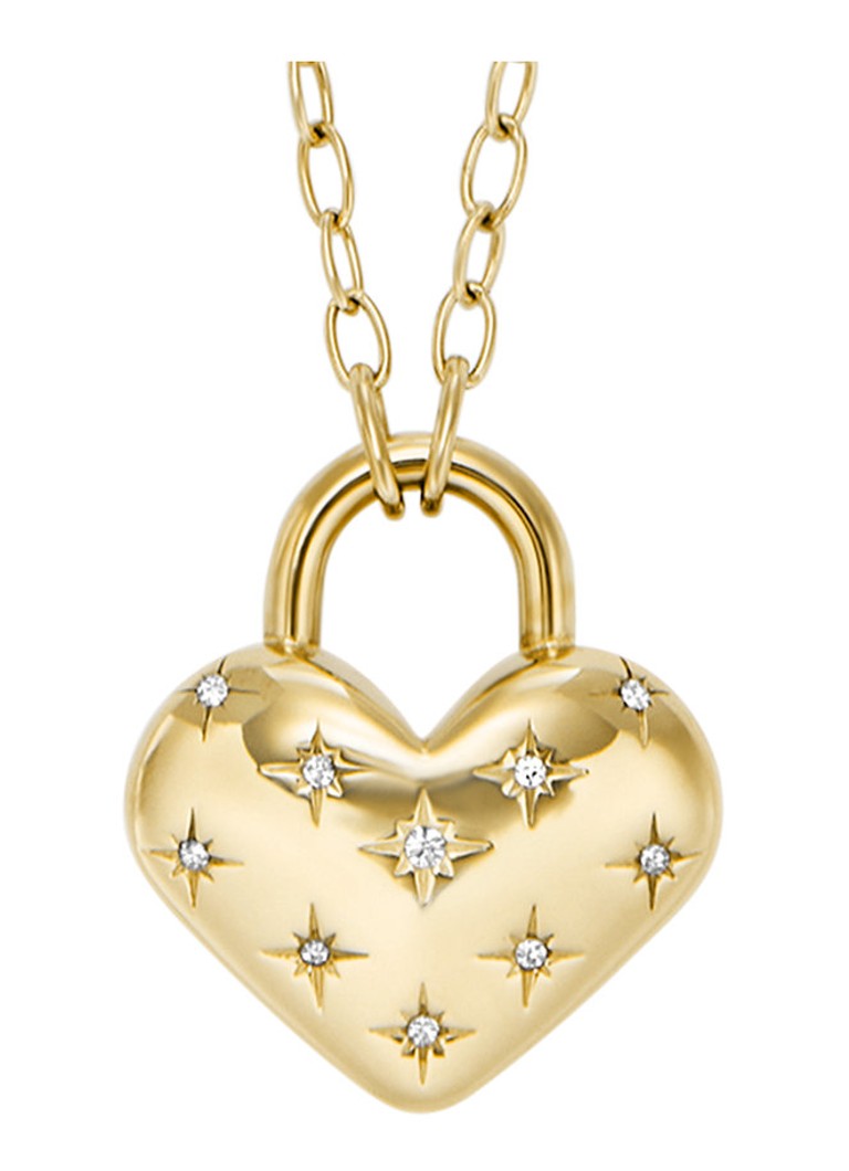 Fossil Dames Ketting met hanger JF04829710 in de kleur Goud