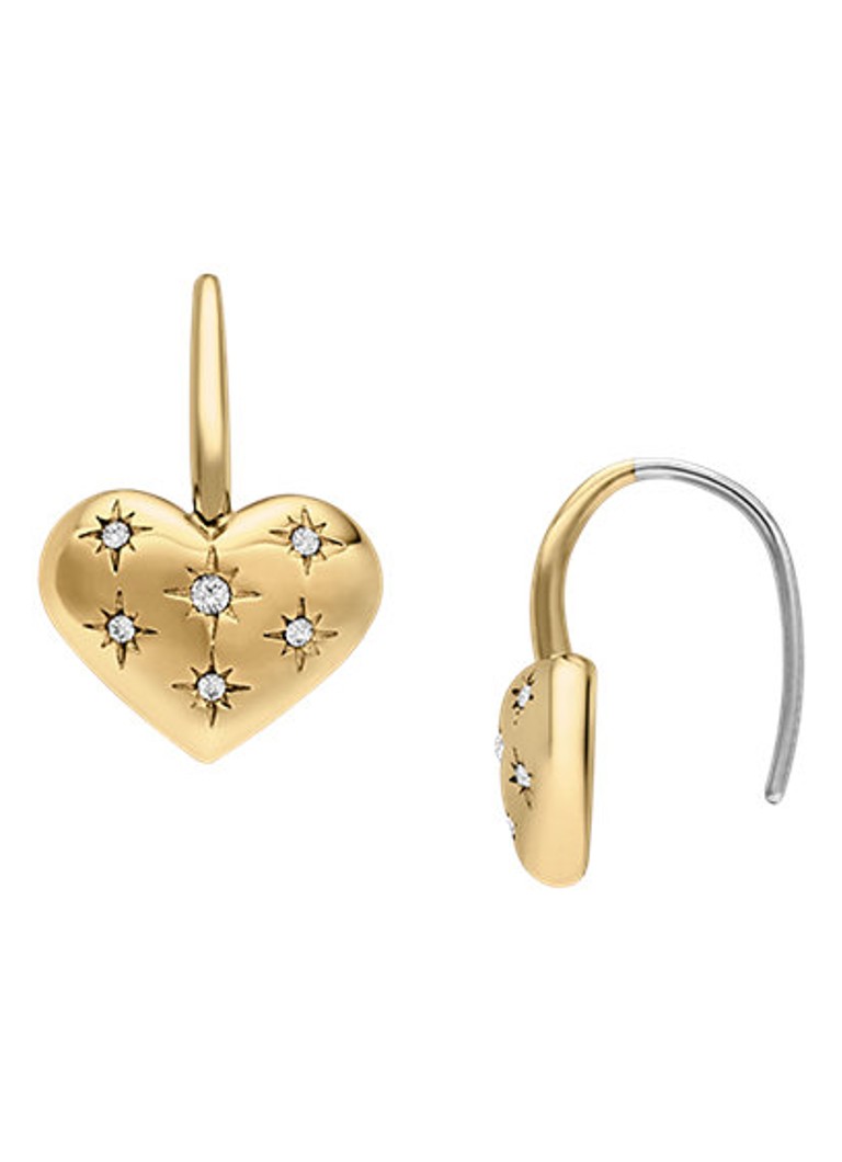 Fossil Dames Oorhangers JF04833710 in de kleur Goud
