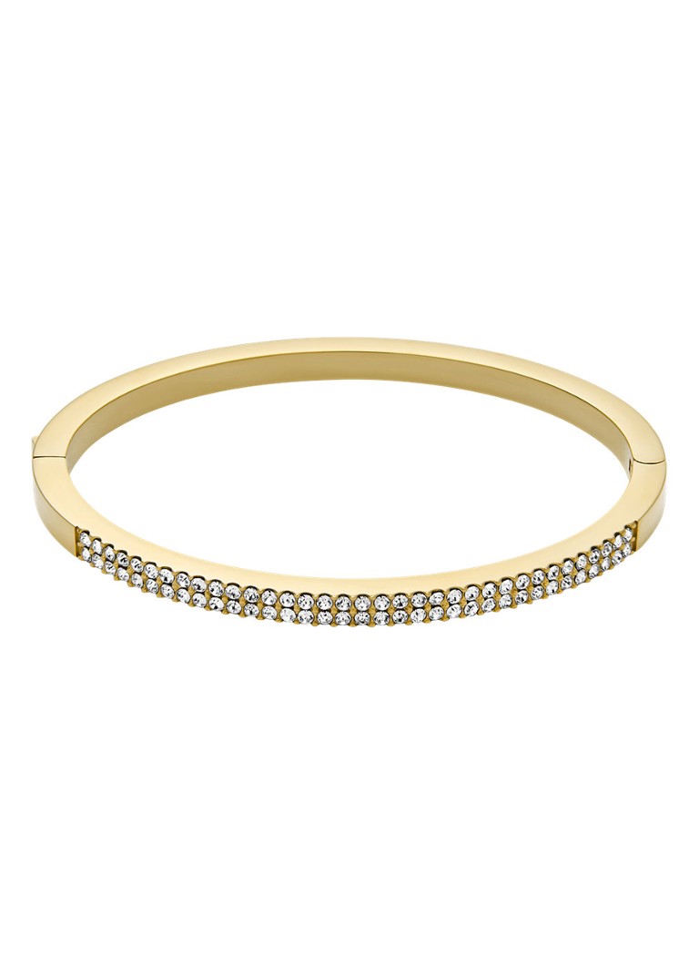 Fossil Dames Ellis bangle met zirkonia JF04862710 in de kleur Goud