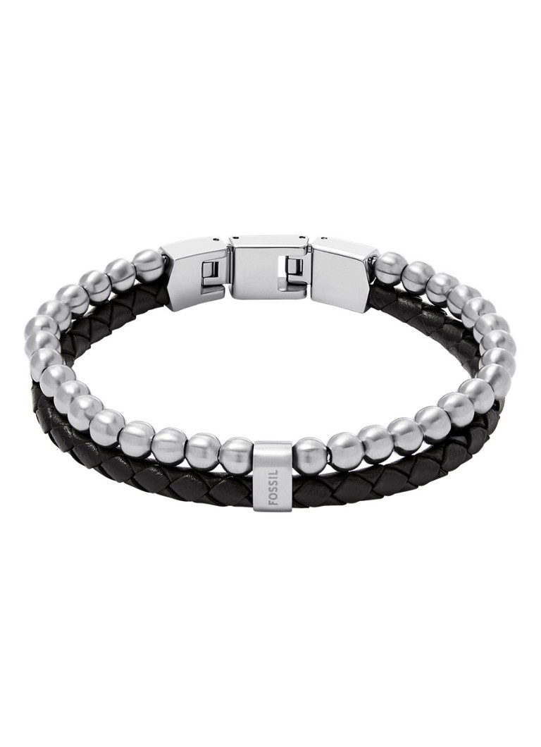 Fossil Heren Armband JF04855040 in de kleur Zilver
