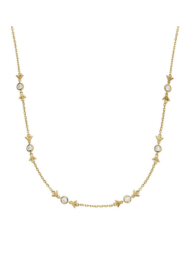 Armani Dames Ketting verguld EG3618710 in de kleur Goud