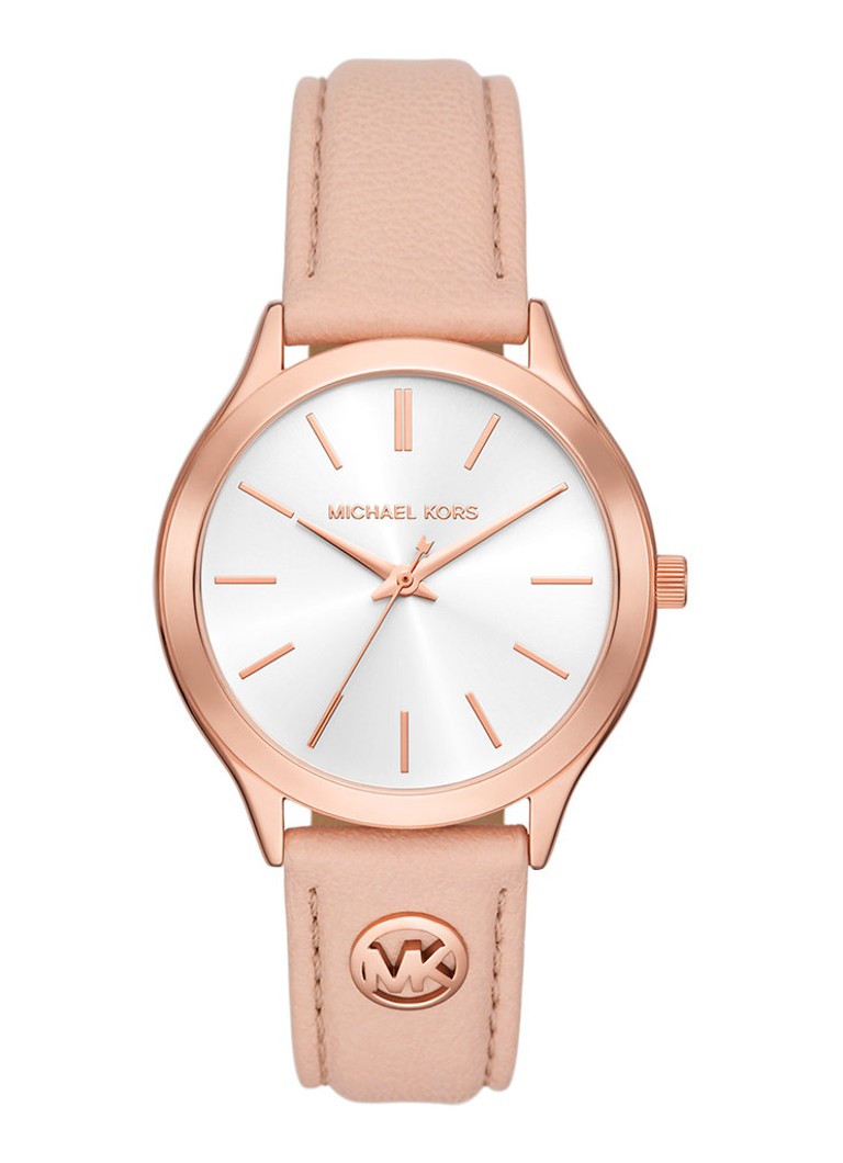 Michael Kors Dames Slim Runway horloge MK7545 in de kleur Roségoud