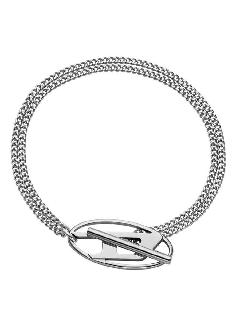 Diesel Heren Armband DX1535040 in de kleur Zilver