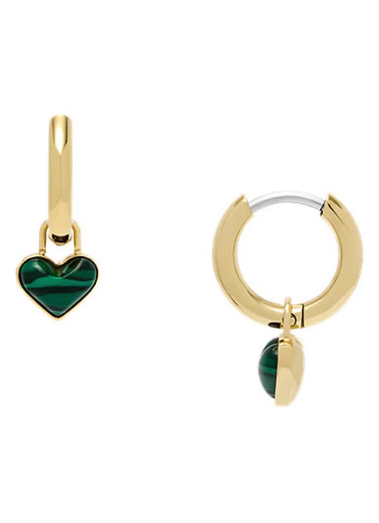 Fossil Dames Jewelry oorringen met hanger JF04859710 in de kleur Goud