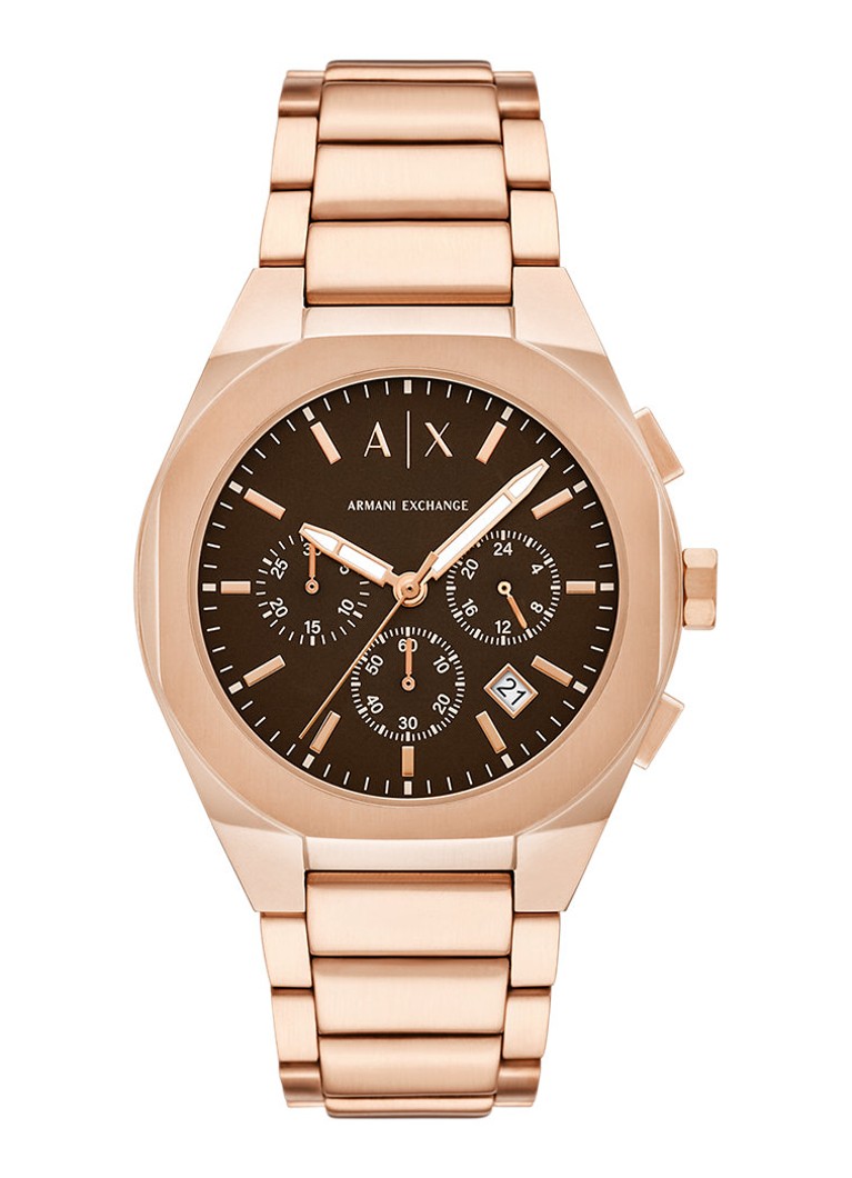 Armani Heren Horloge AX4188 in de kleur Roségoud