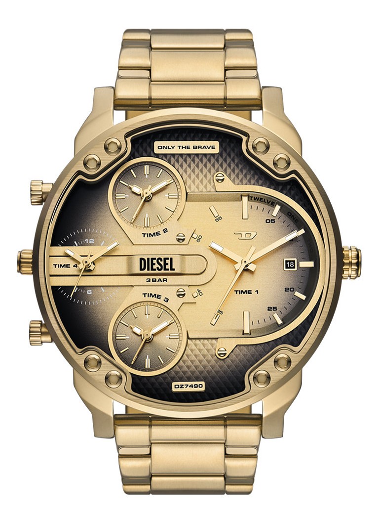 Diesel Heren Mr. Daddy Slim Horloge DZ7490 in de kleur Goud