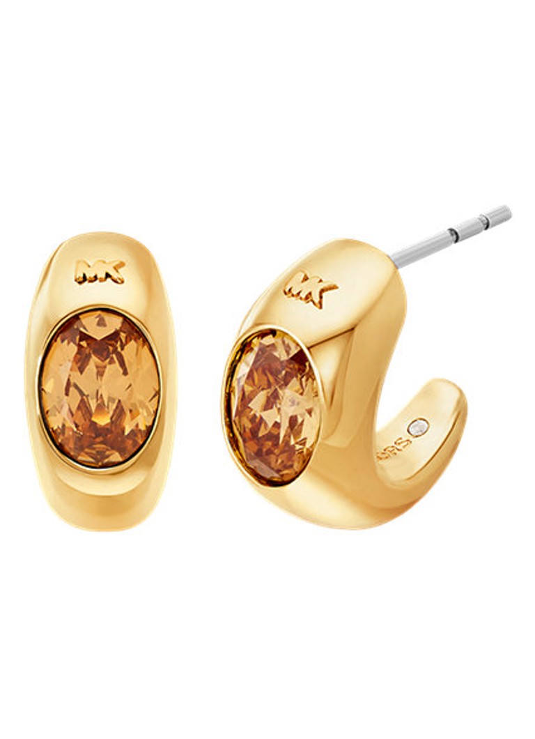 Michael Kors Dames Premium oorringen verguld MKJ8479710 in de kleur Goud