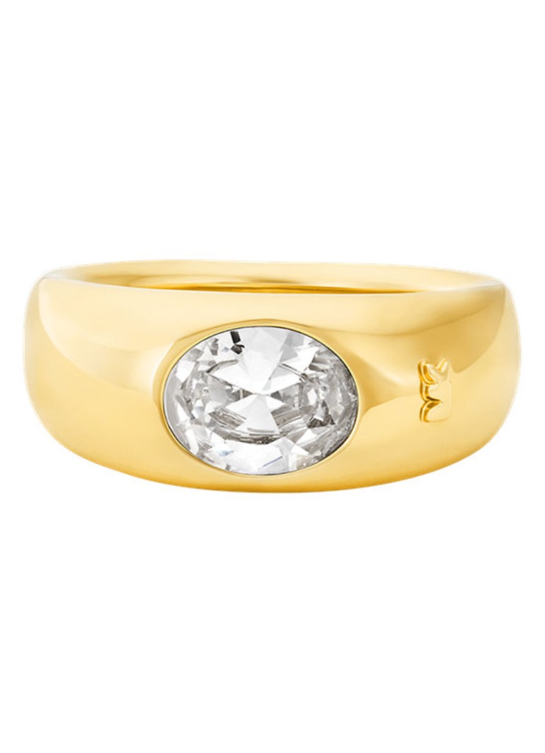 Michael Kors Dames Premium ring verguld MKJ8482710 in de kleur Goud