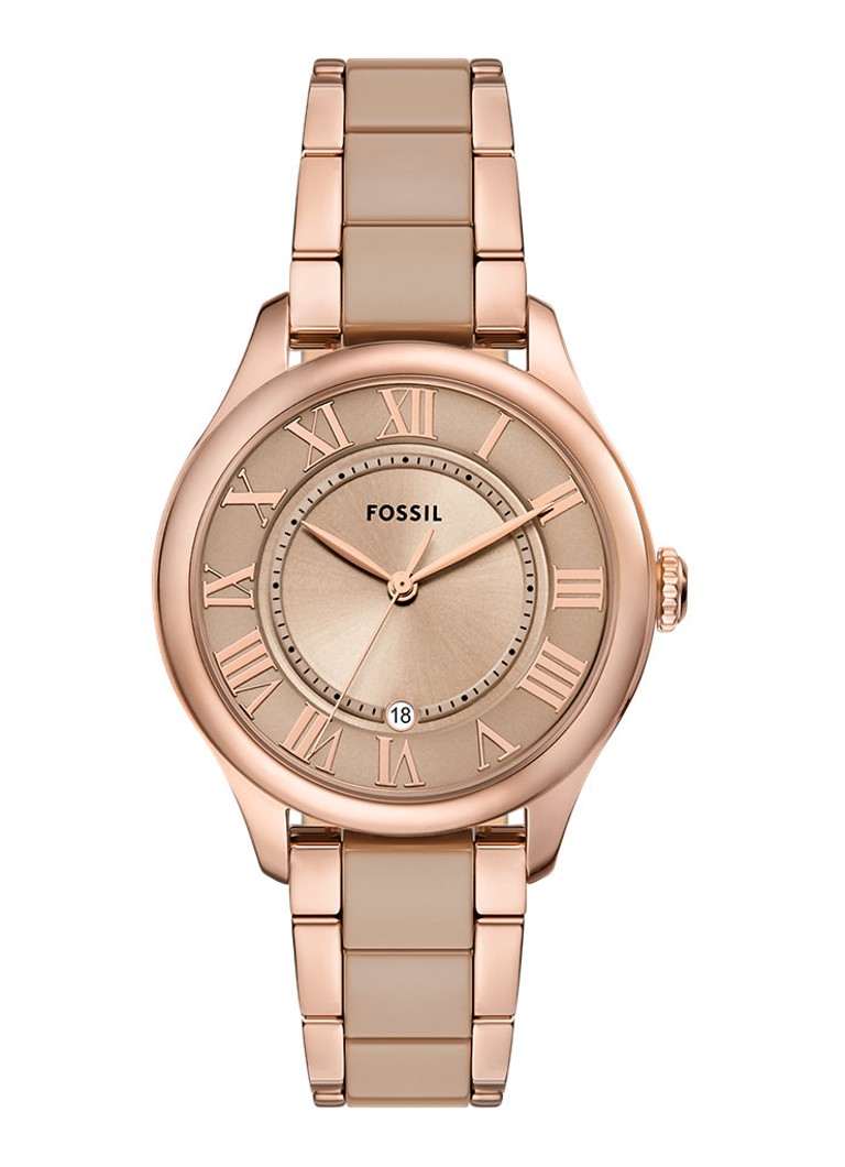 Fossil Dames Gilmore horloge CE1133 in de kleur Roségoud