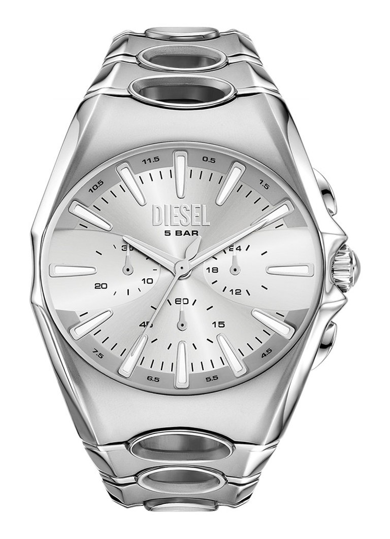 Diesel Heren D-Curve horloge DZ4694 in de kleur Zilver