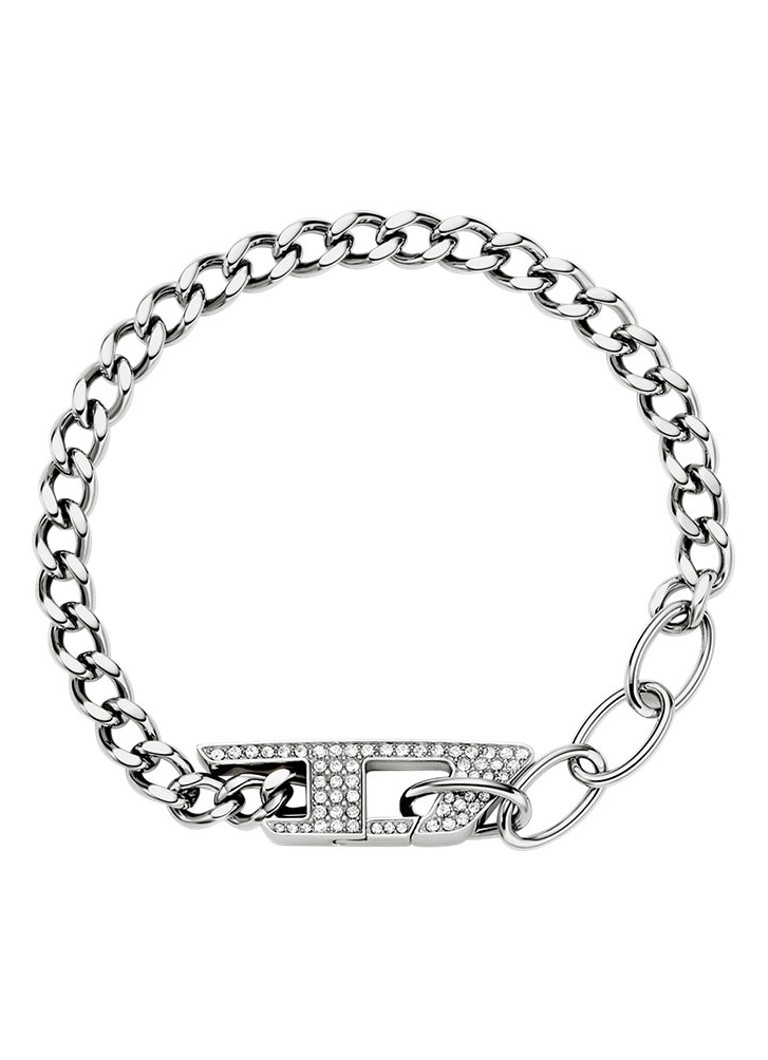 Diesel Dames Armband DX1627040 in de kleur Zilver