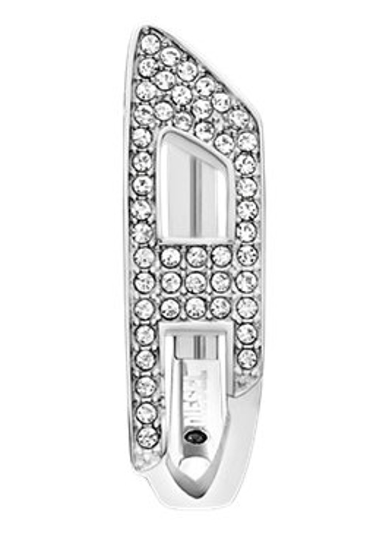 Diesel Dames Enkele oorring DX1628040 in de kleur Zilver