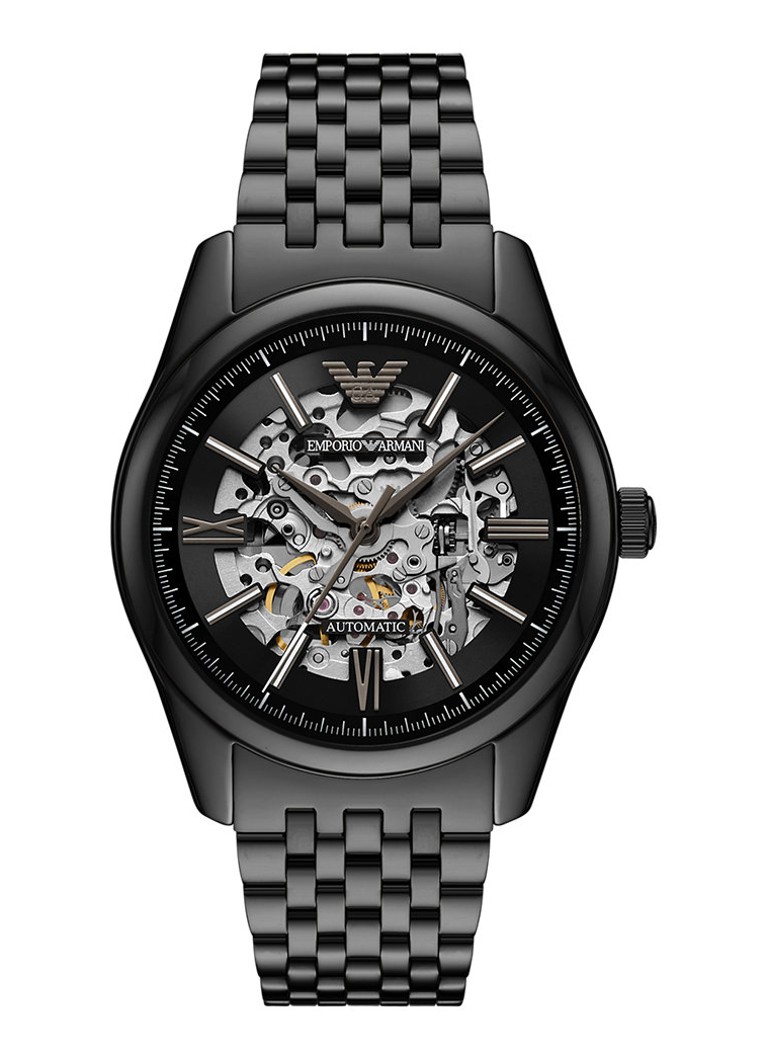 Armani Heren Horloge AR60093 in de kleur Zwart