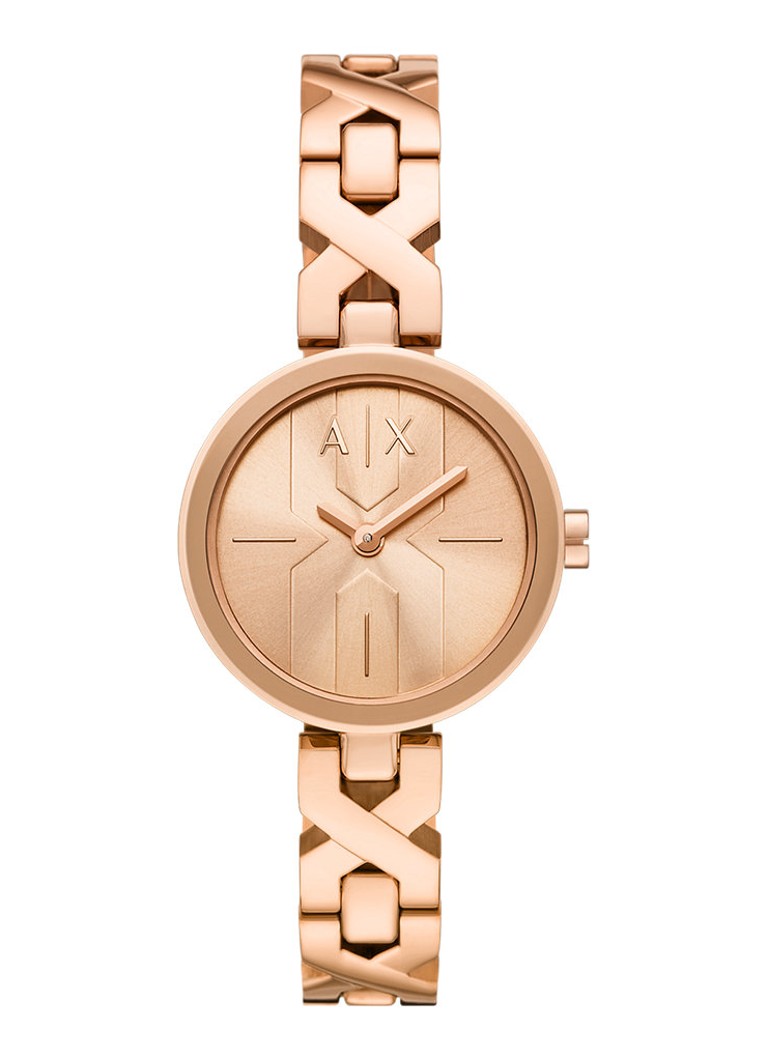 Armani Dames Horloge AX5832 in de kleur Roségoud