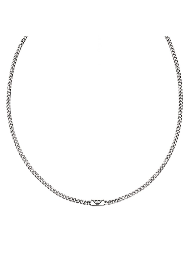 Armani Heren Ketting EGS3246040 in de kleur Zilver