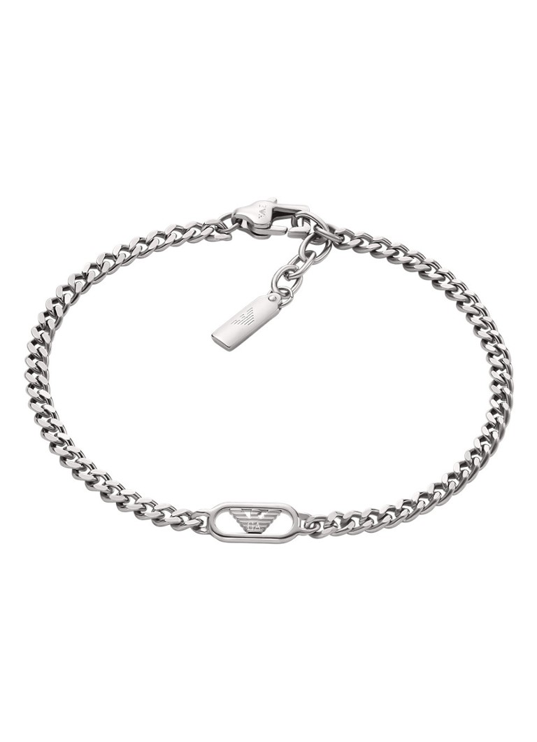 Armani Heren Armband EGS3247040 in de kleur Zilver