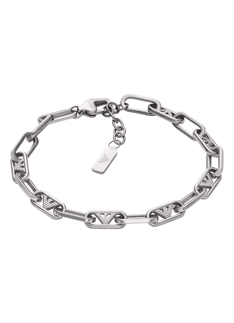 Armani Heren Armband EGS3249040 in de kleur Zilver