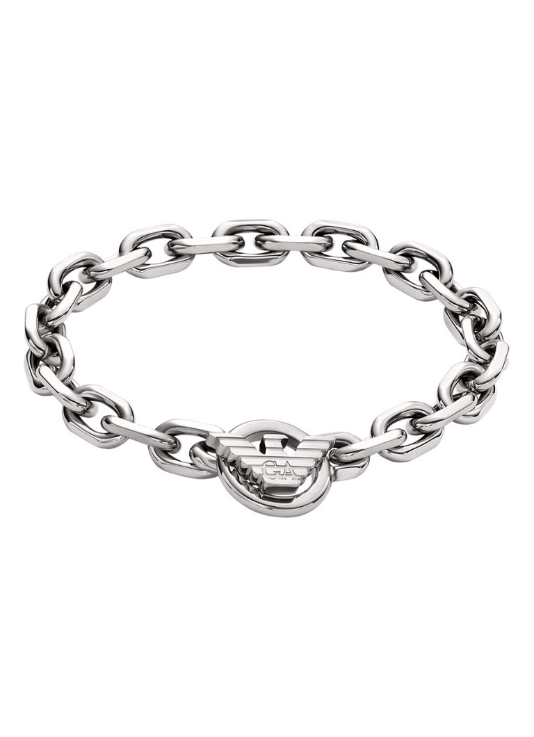 Armani Heren Armband EGS3236040 in de kleur Zilver