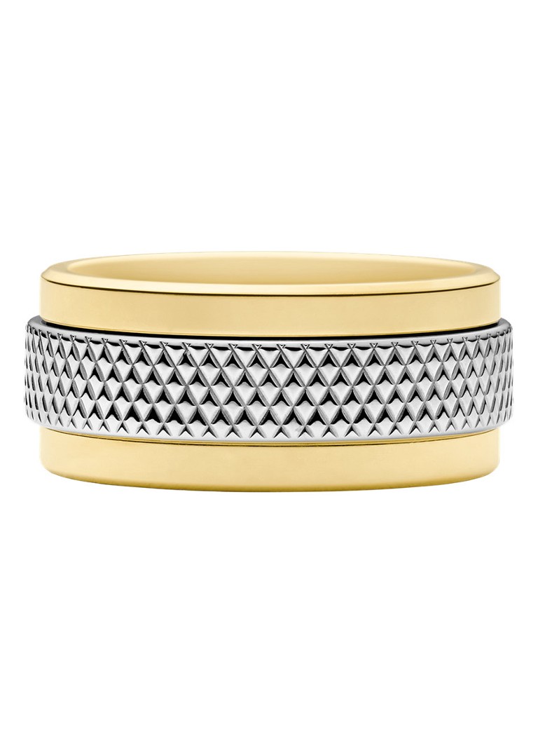 Fossil Heren Knox ring JF04917998 in de kleur Goud