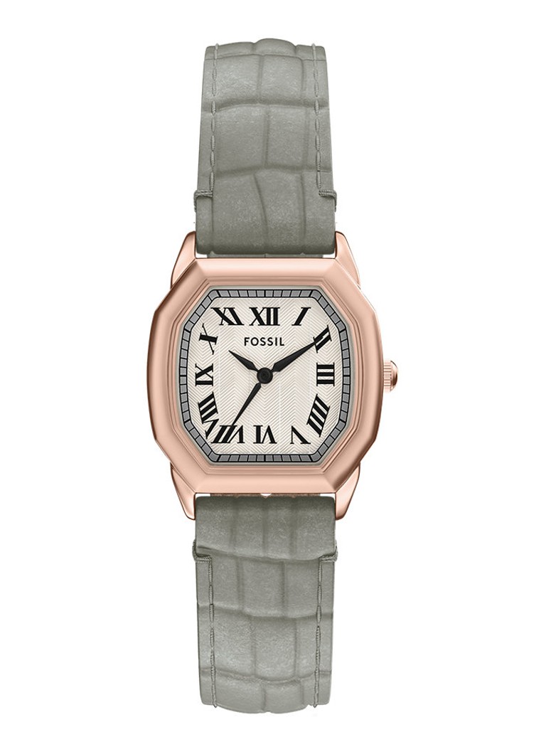 Fossil Dames Harlow horloge ES5435 in de kleur Roségoud