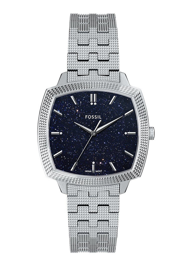 Fossil Dames Nick Jonas x Machine Luxe horloge LE1216 - Limited Edition in de kleur Zilver