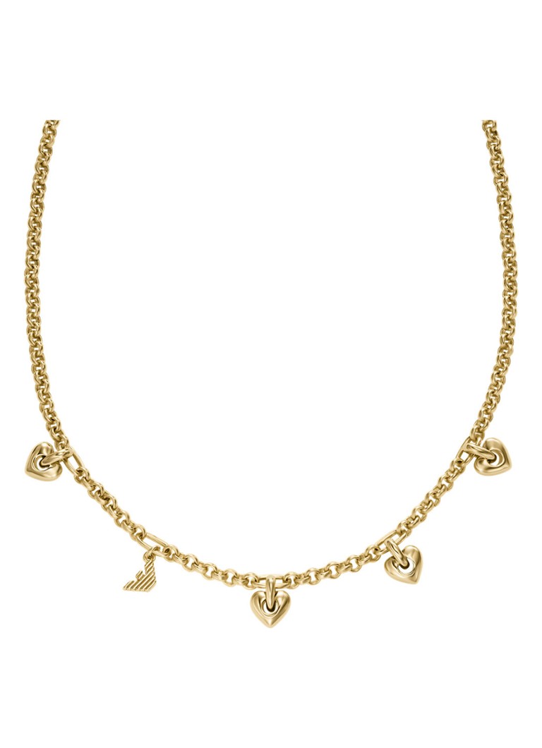 Armani Dames Ketting verguld EGS3267710 in de kleur Goud