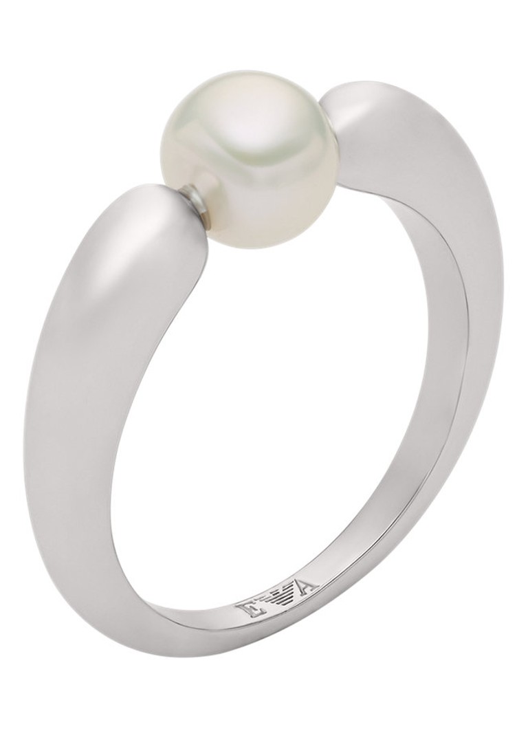 Armani Dames Ring EGS3257040 in de kleur Zilver