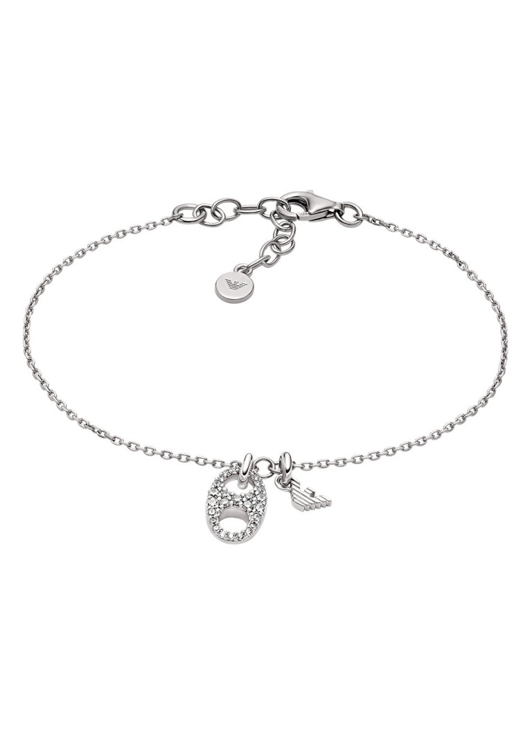 Armani Dames Armband van zilver EG3631040 in de kleur Zilver