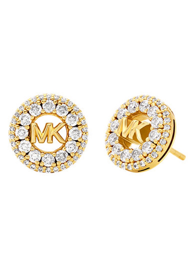 Michael Kors Dames Premium oorknopjes verguld MKC1827710 in de kleur Goud
