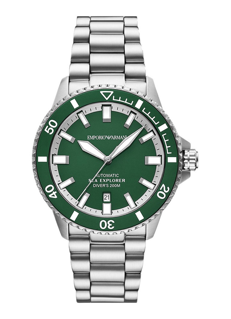 Armani Heren Horloge AR60088 in de kleur Zilver