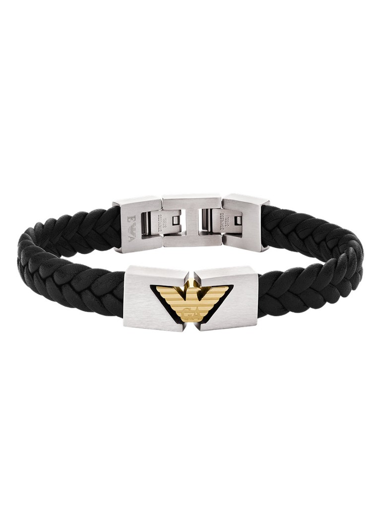 Armani Heren Armband EGS3253040 in de kleur Zwart