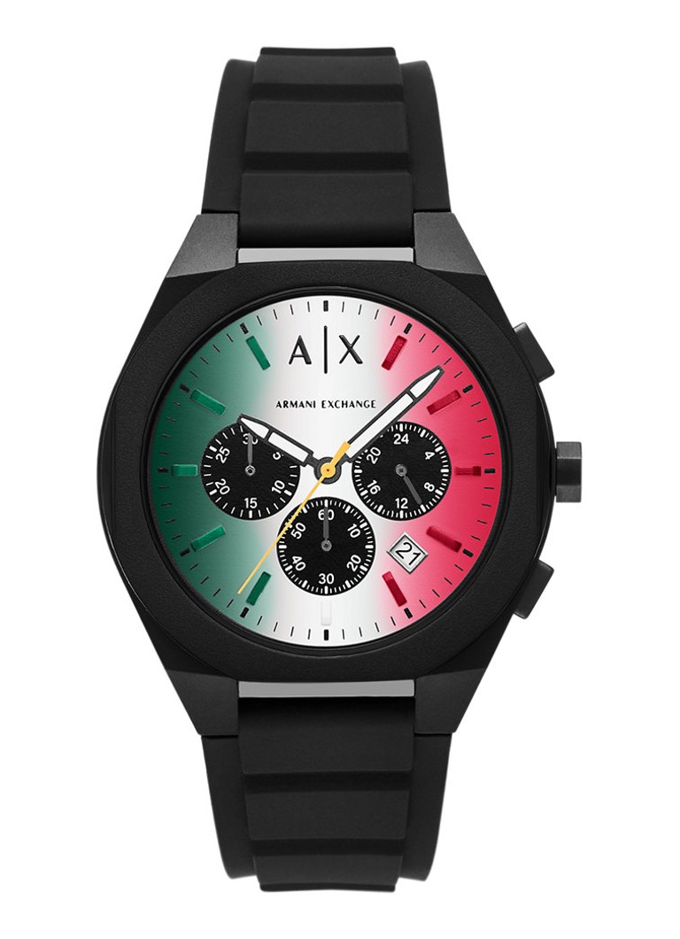 Armani Heren Horloge AX4173 in de kleur Zwart