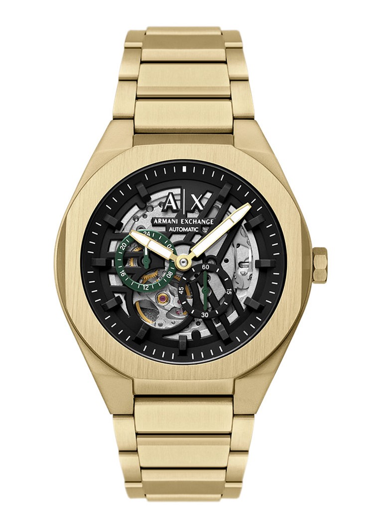 Armani Heren Horloge AX4194 in de kleur Goud