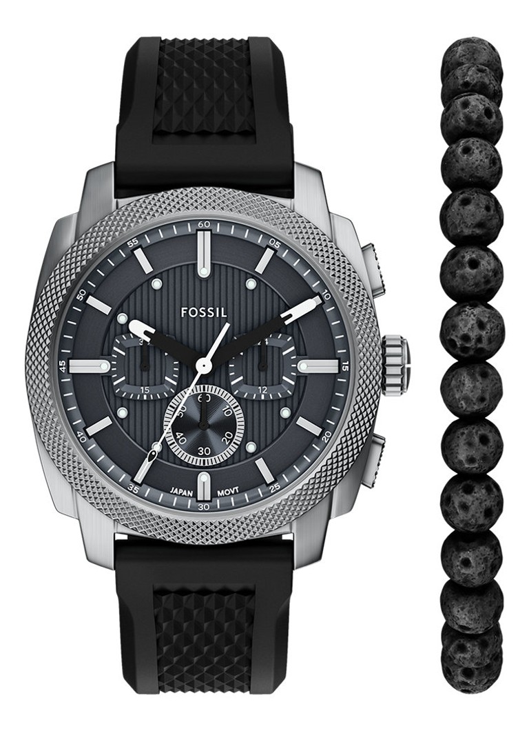 Fossil Heren Machine horloge FS6145SET in de kleur Zilver