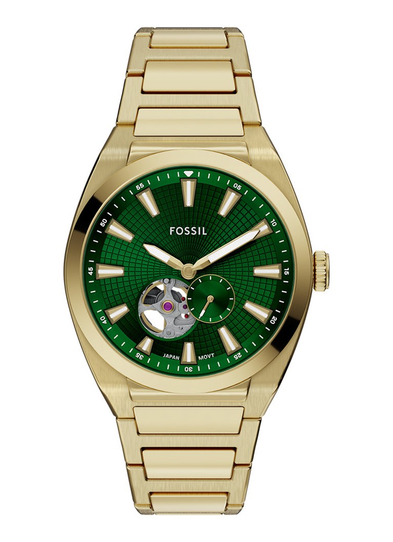 Fossil Heren Everett horloge ME3276 in de kleur Goud