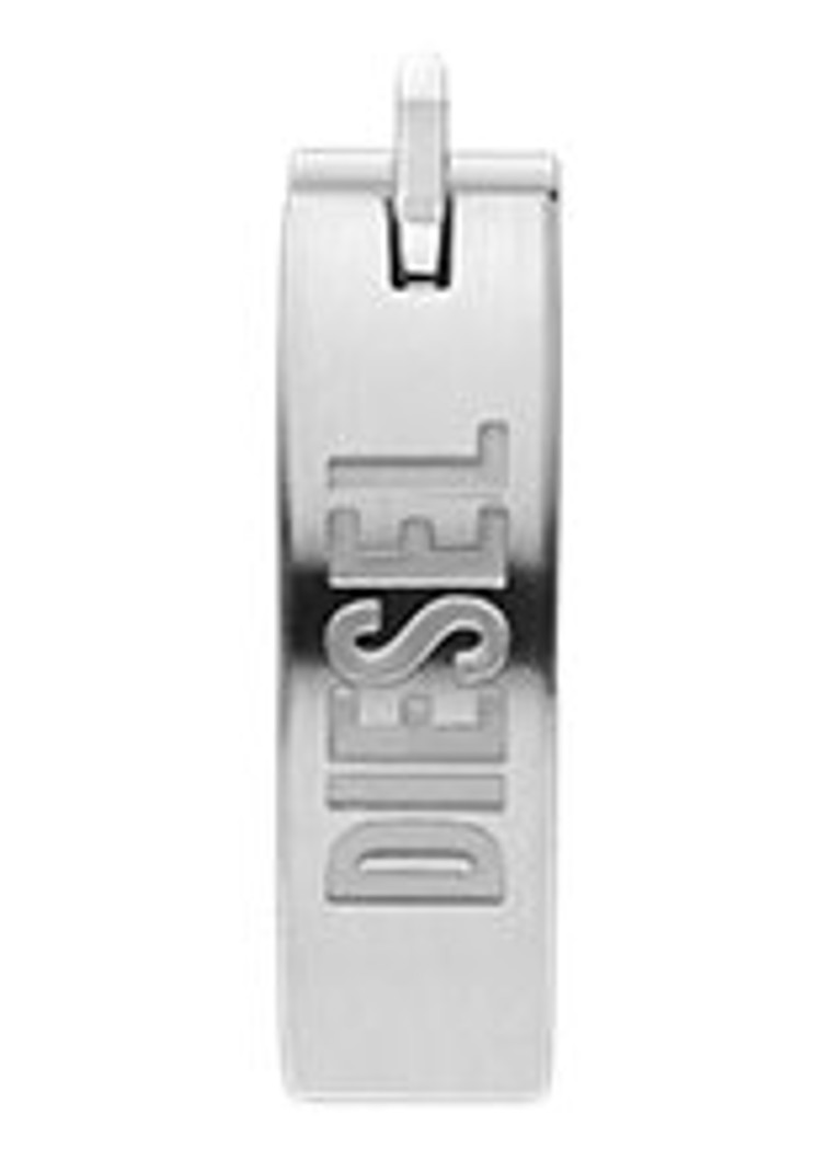 Diesel Dames Diesel Font enkele oorring DX1639040 in de kleur Zilver