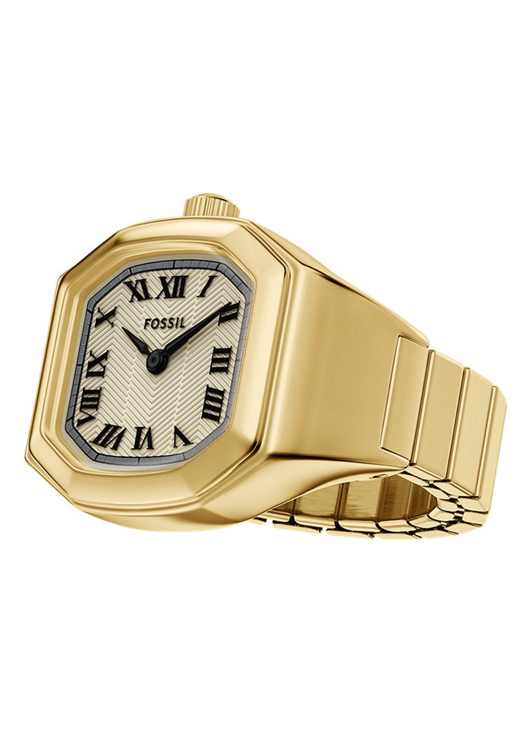 Fossil Dames Harlow horloge ring ES5446 in de kleur Goud
