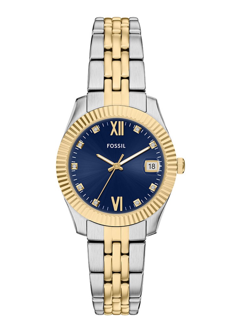 Fossil Dames Scarlette horloge ES5443 in de kleur Zilver
