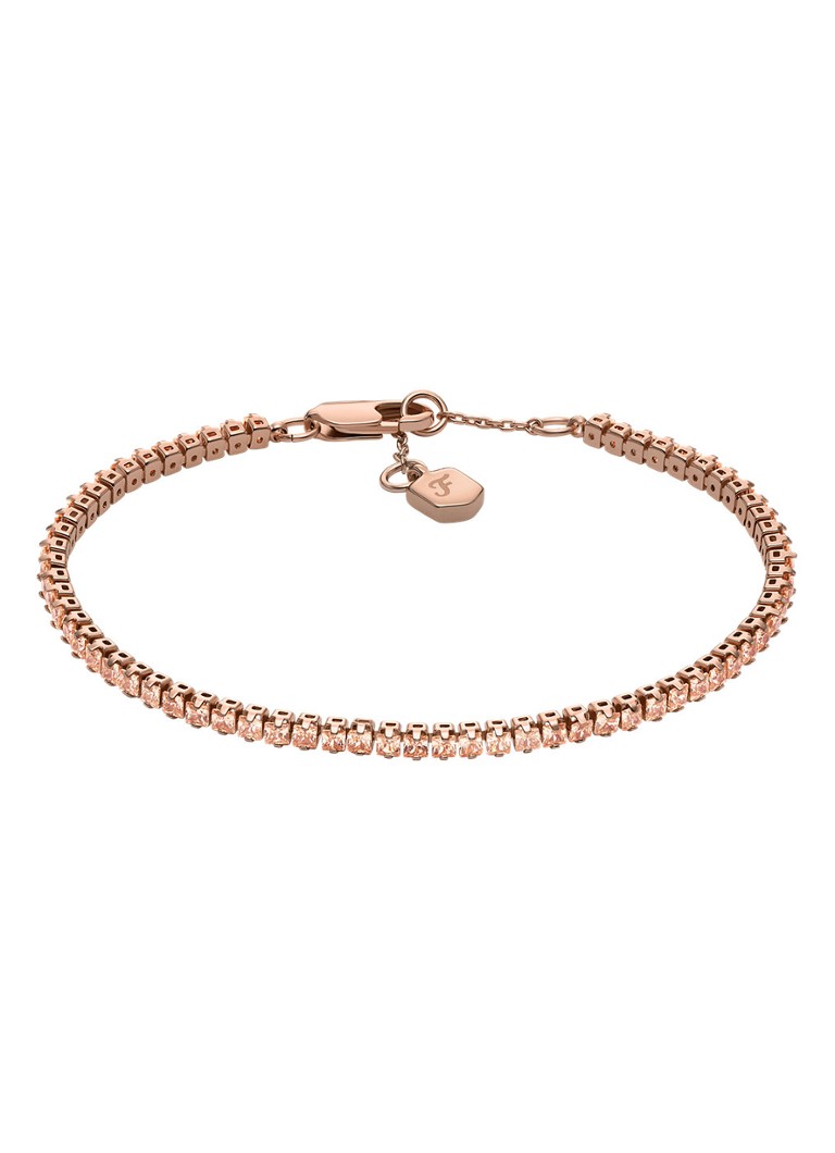 Fossil Dames Ellis armband verguld JA7294791 in de kleur Roségoud