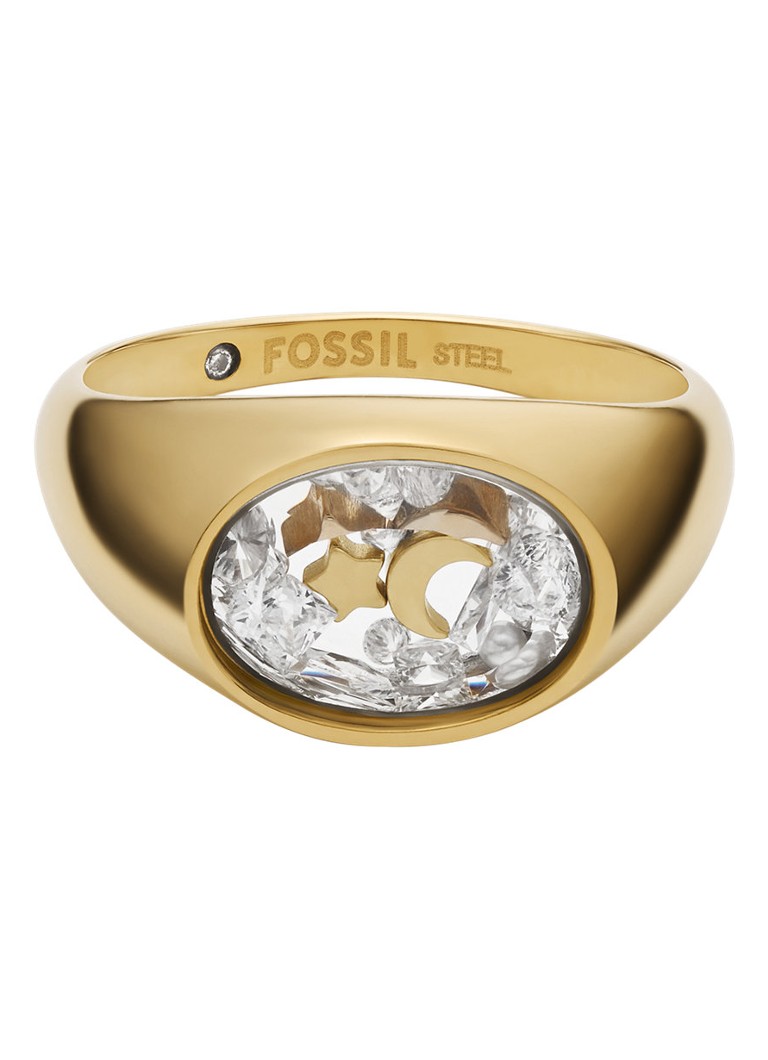 Fossil Dames Sutton ring JF04896710 in de kleur Goud
