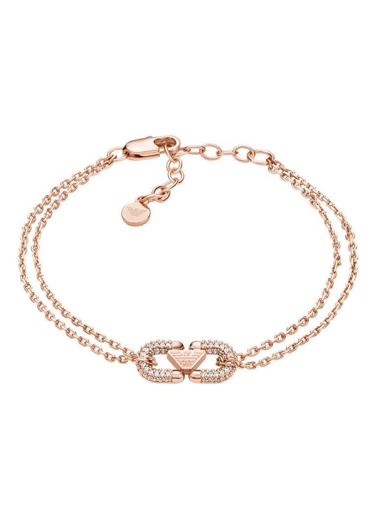 Armani Dames Armband verguld EGS3283221 in de kleur Roségoud