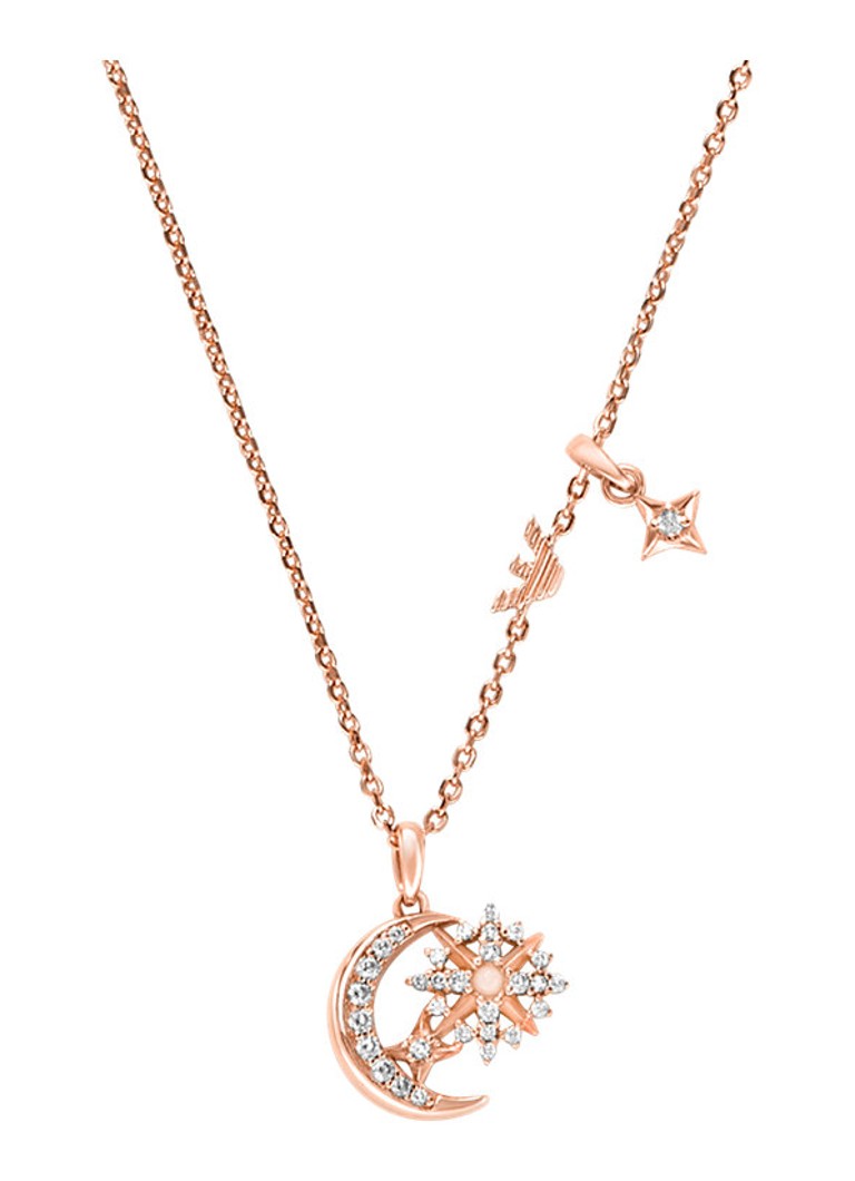 Armani Dames Ketting verguld EG3633221 in de kleur Roségoud
