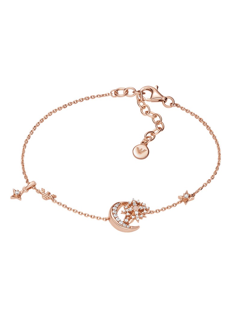 Armani Dames Armband verguld EG3634221 in de kleur Roségoud